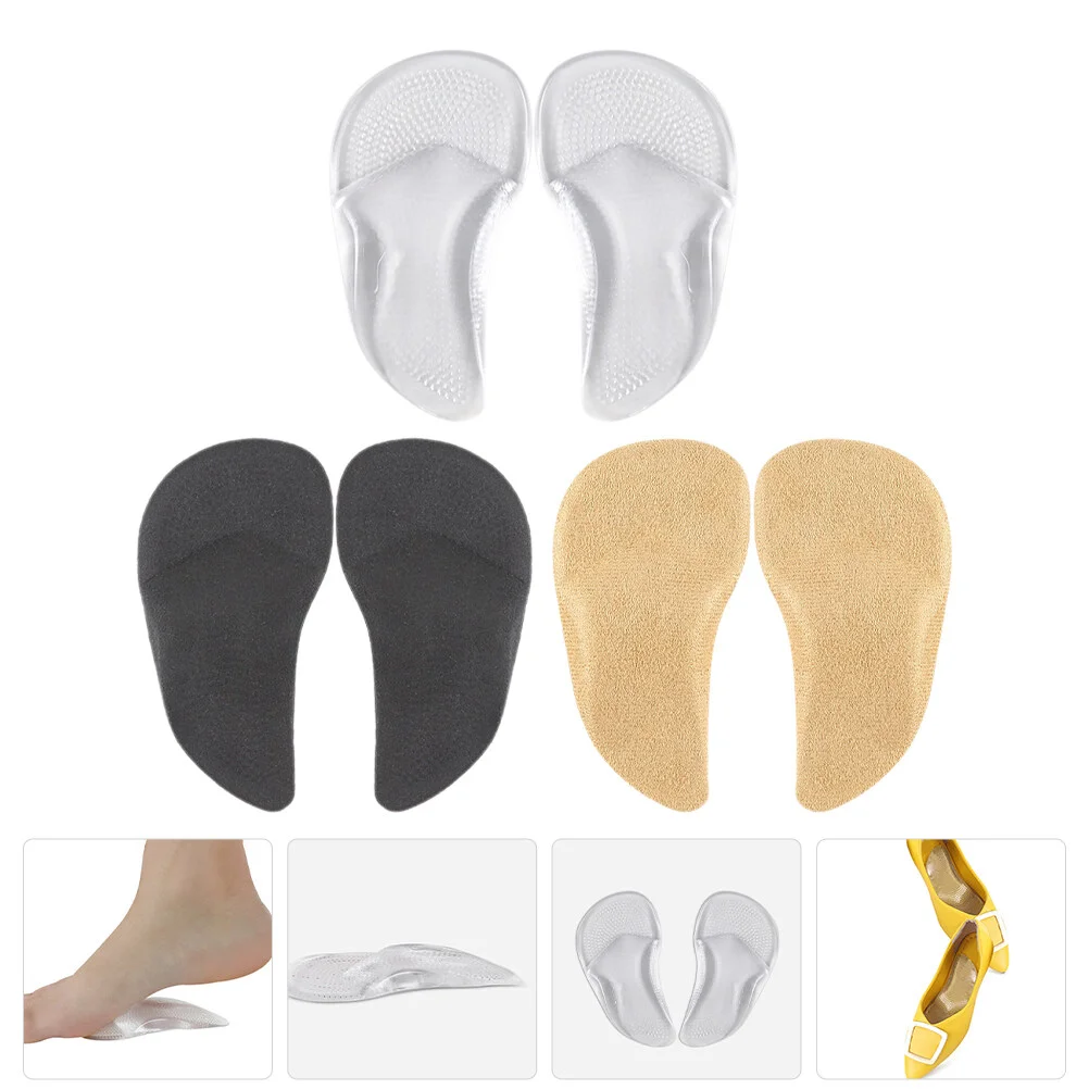 

3 Pairs Forefoot Pad Pads Cushion High Heel Metatarsal Cushions Womens Heels Anti-slip