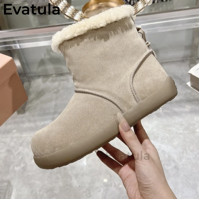 Дизайнерские зимние ботинки на меху с шерстяной окантовкой женские теплые