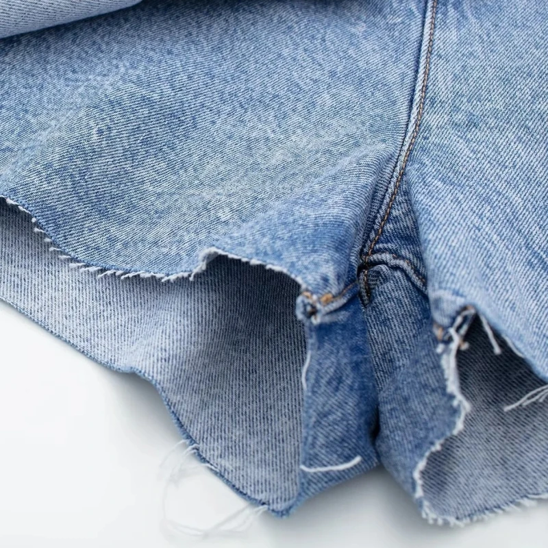 Новые женские джинсовые шорты на пуговицах юбка Повседневная Женская свободная