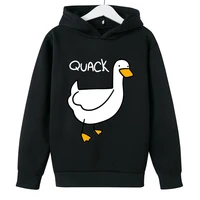 duck quack print kids hoodies long sleeve anime cartoon children boys girls kids sweatshirts clothes top kids coat baby pullover