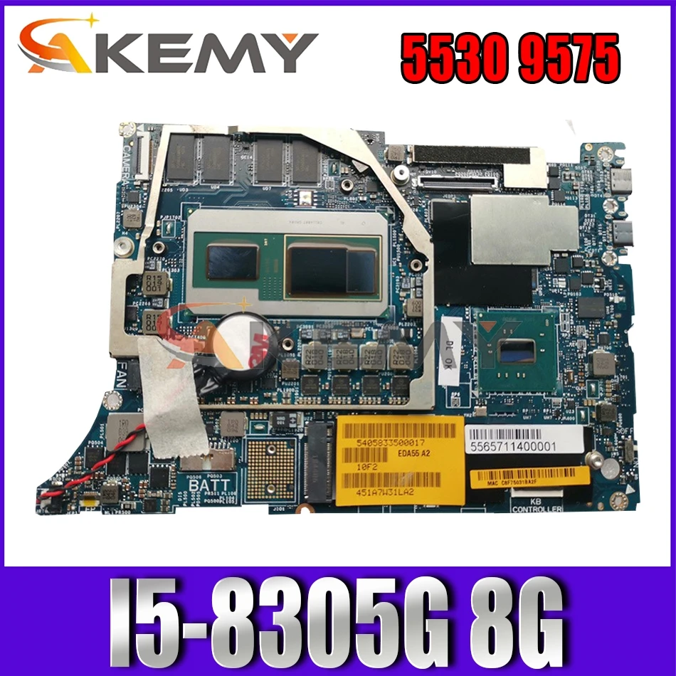 

Материнская плата Akemy для ноутбука Dell precision 5530, новая модель, модель DAZ10 I5-8305G F89DJ 1FD88, протестированная материнская плата 100%