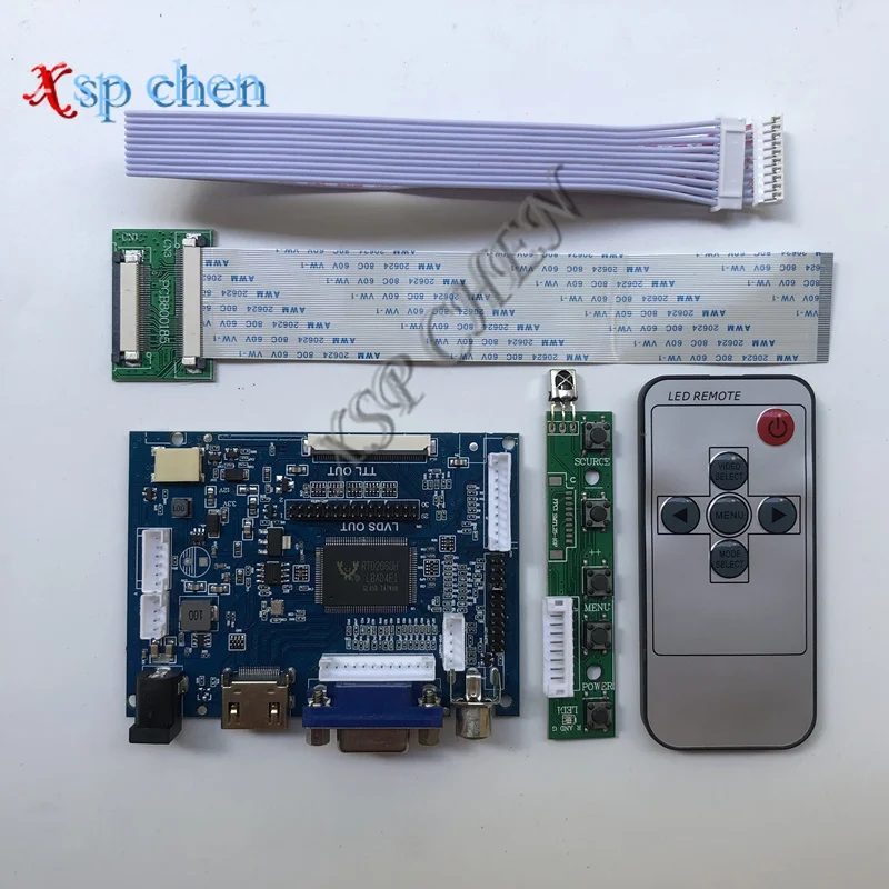 HDMI VGA AV 40PIN TTL LVDS для LCD EJ070NA-01J AT070TNA2 V.1 HJ070NA-13A с дистанционным управлением |