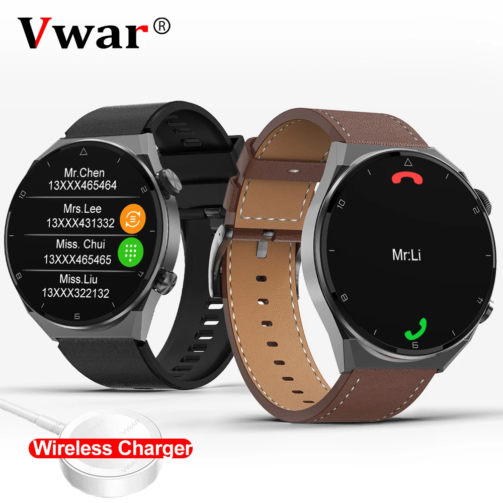 VWAR-reloj inteligente DT3 Pro Max para hombre, pulsera deportiva con cargador inalámbrico, NFC, Bluetooth, llamadas, GT3, para Huawei, Samsung 2022