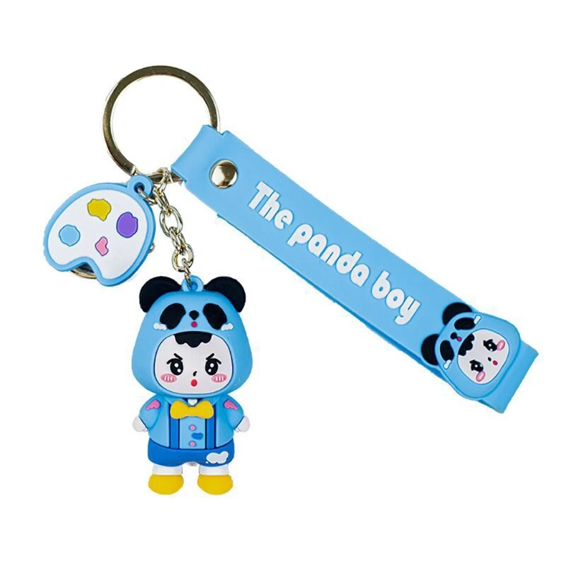 

Мультяшная панда, украшение для сумки, подвеска для автомобильного ключа, женское и мужское ювелирное изделие, подарок
