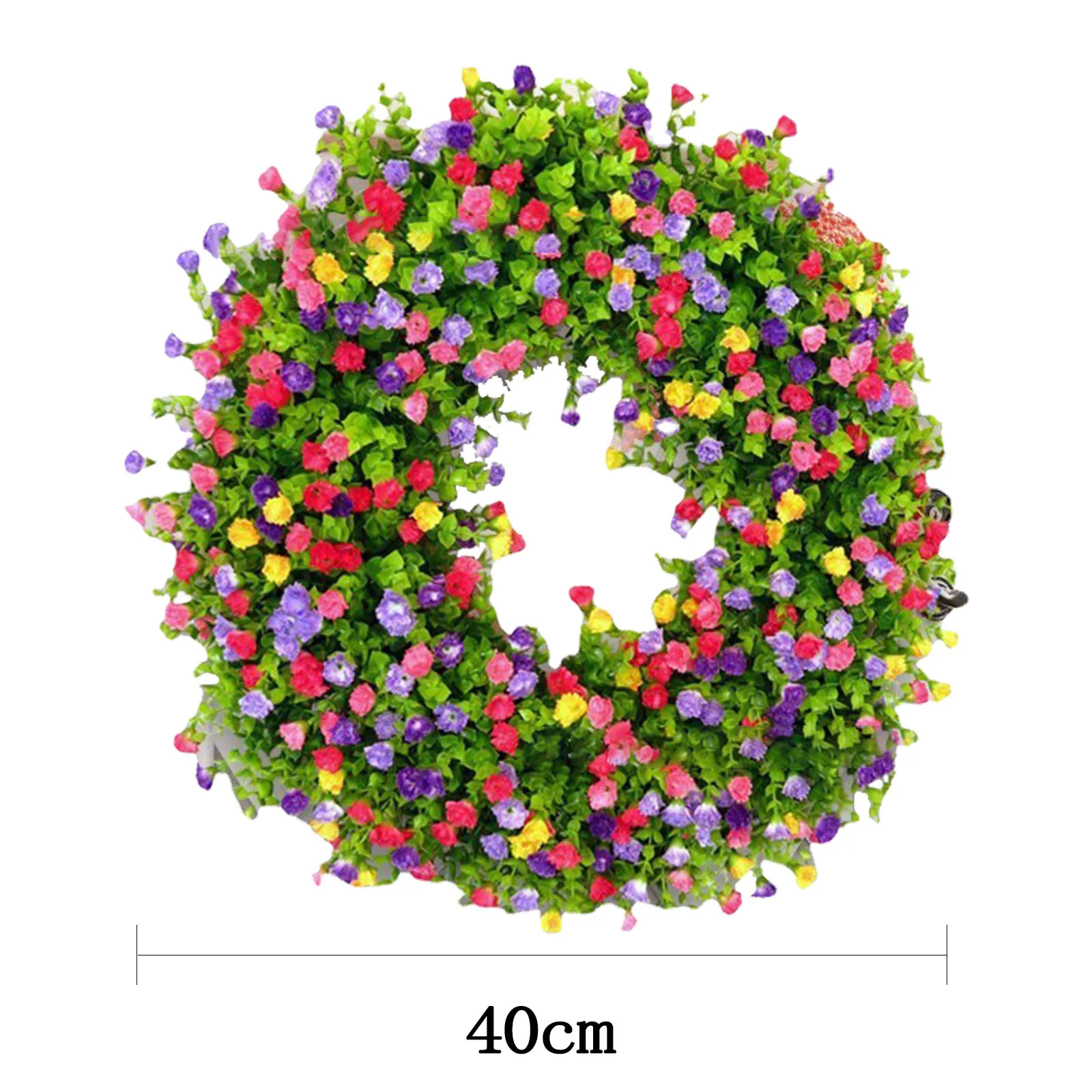

Colorful Artificial Wreath Handcrafted Spring Wreath Welcome Wreath Wreath Decoration Artificial Wreath Birthday