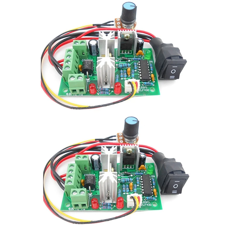 

2X PWM DC Motor Speed Controller Switch DC 20A Current Regulator 10-60V PWM DC Controller 150W 12V 24V 36V 48V