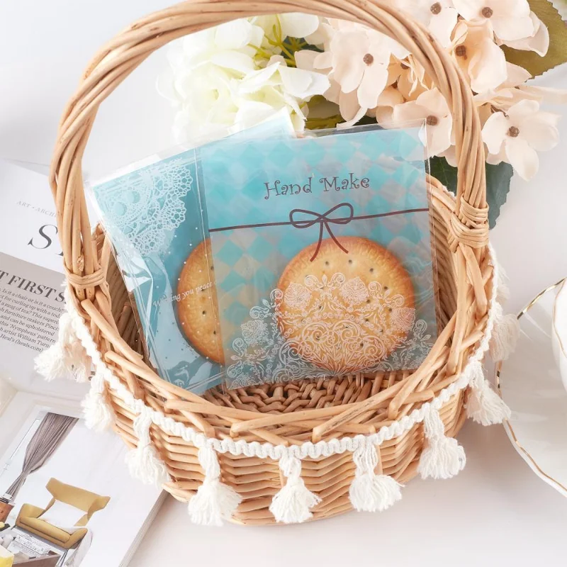 Cute OPP Cellophane Bags Mixed Pattern Clear Plastic Self Sealing Envelope Pouches for Party Jewelry Candy Cookies Packing
