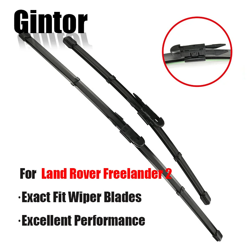 

Gintor Wiper LHD Front Wiper Blades For Land Rover Freelander 2 L359 2007 - 2014 Windshield Windscreen Front Window 24"+20"