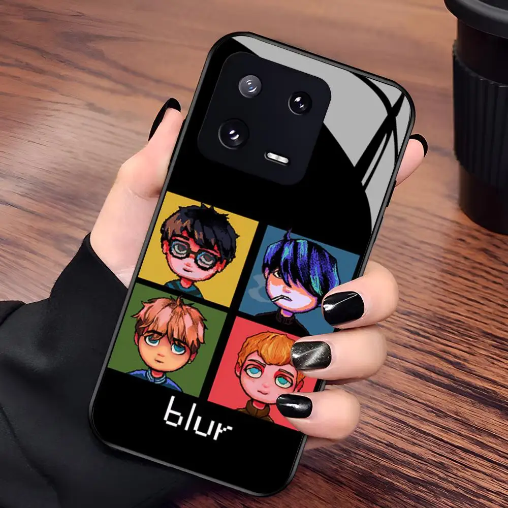 Фото Чехол для телефона Band Blur-R для Xiaomi 17 15 14 13 12 Mi 11 X T Ultra Pro Lite 5G, черный, стеклянный №2
