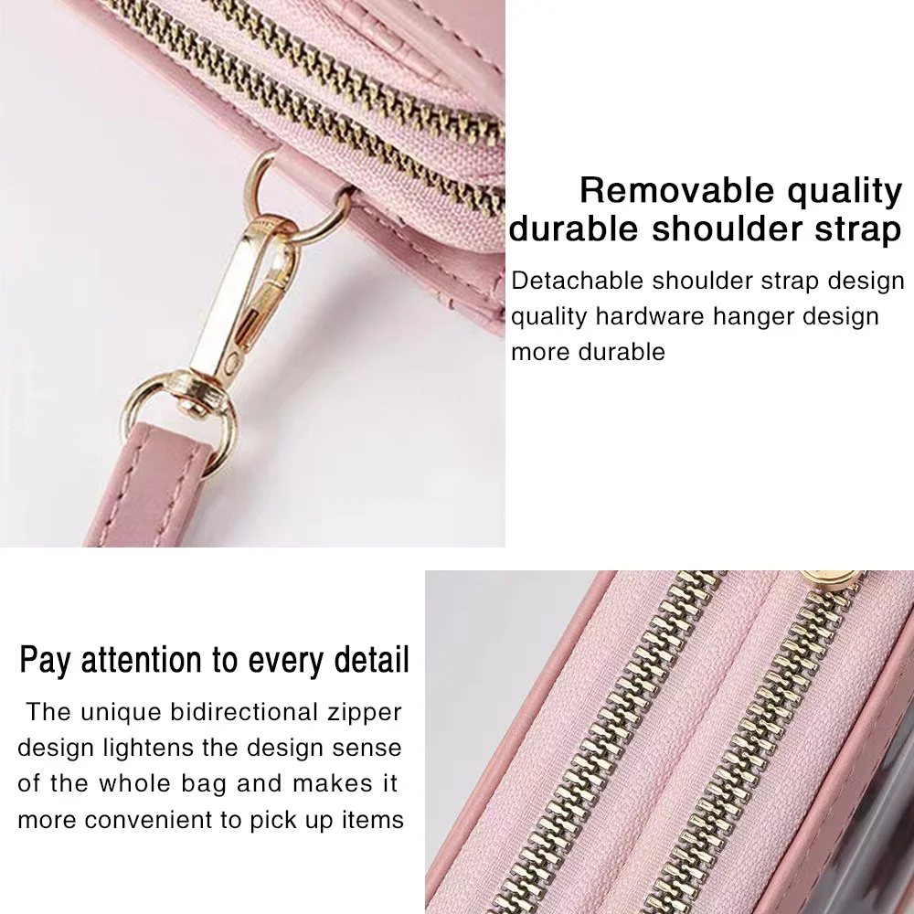 Phone Bag Small Crossbody Bags Women Leather Tote Touch Screen Shoulder Messenger Bags Flap Clutch Card Holders Purse Handbag