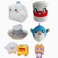 new lankybox boxyfoxyrocky cartoon robot soft toy balloons plush kids gift turned into doll girl bed pillow dropshipping