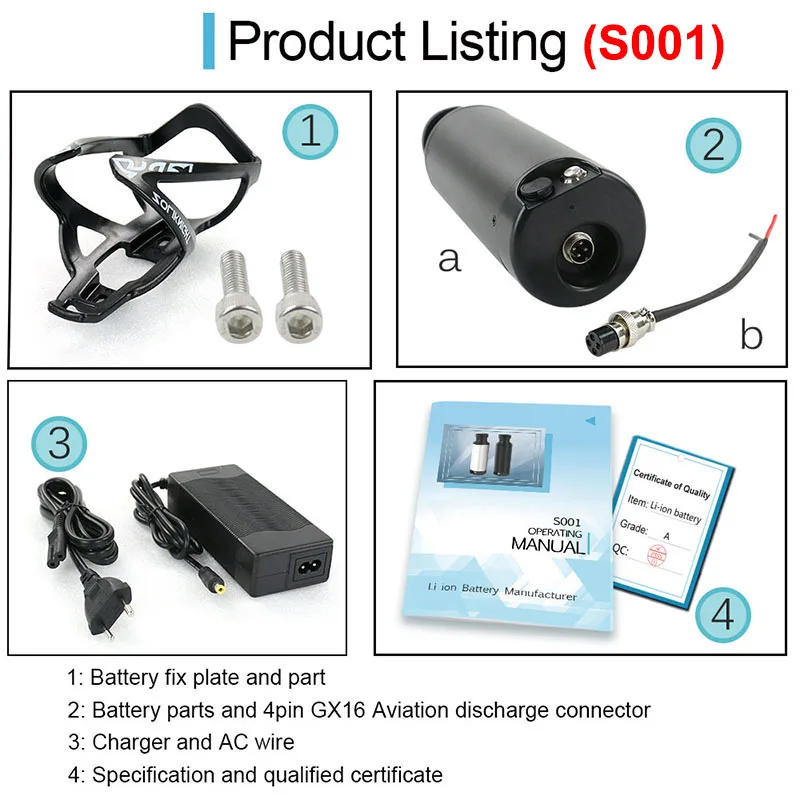 Mini Bottle eBike Battery 36V 10.5Ah 9Ah 48V 7Ah 18650 Sanyo Li-ion Pedelec Battery for Bafang 500W BBS01 350W TSDZ2 250W Motor