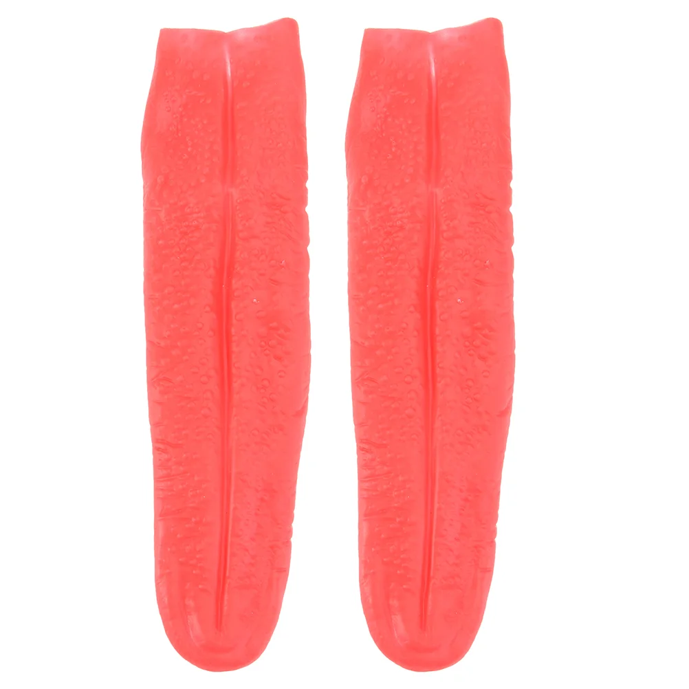 

2 Pcs Simulated Long Tongue Halloween Cosplay Prop Haunted House Role Toys Costume Apparel Dress Up