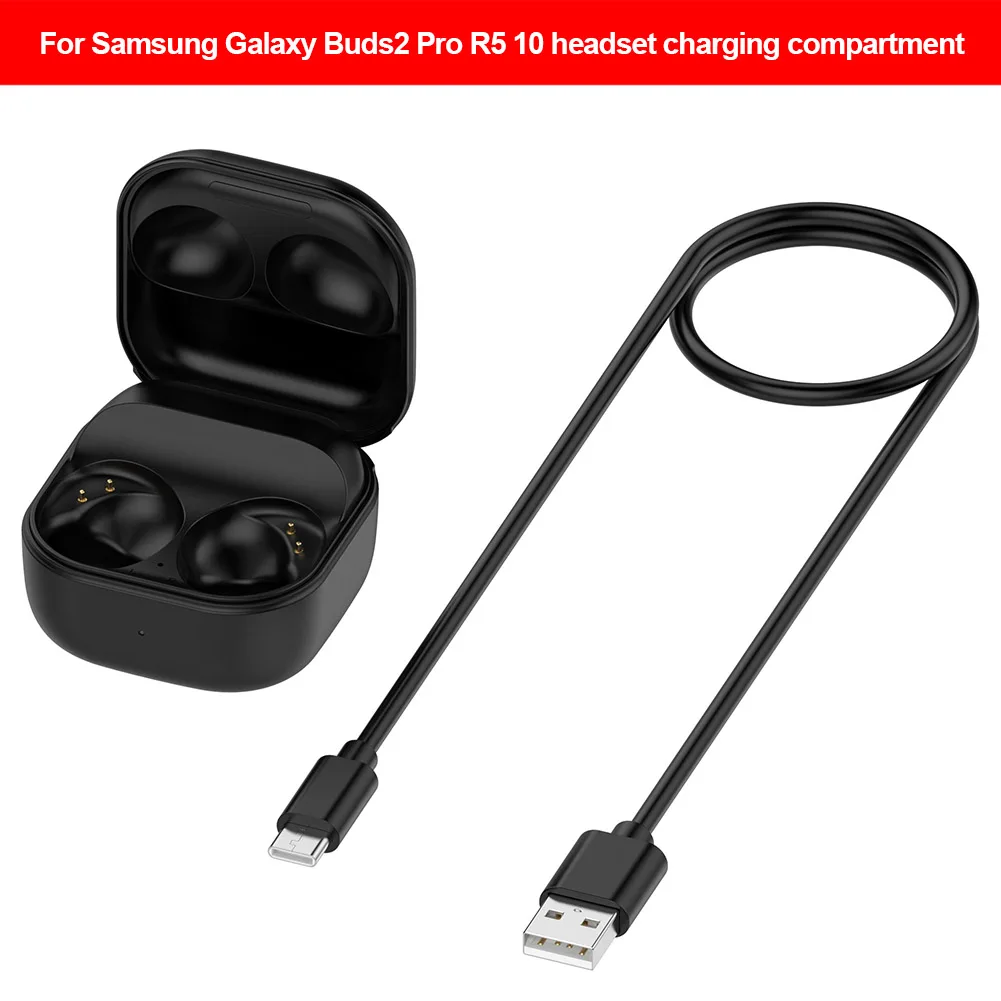 Headphone Charger Support Wireless Paring Wireless Charging Box 600mAh 2.22Wh Charging Dock Station for Samsung Galaxy Buds2 Pro