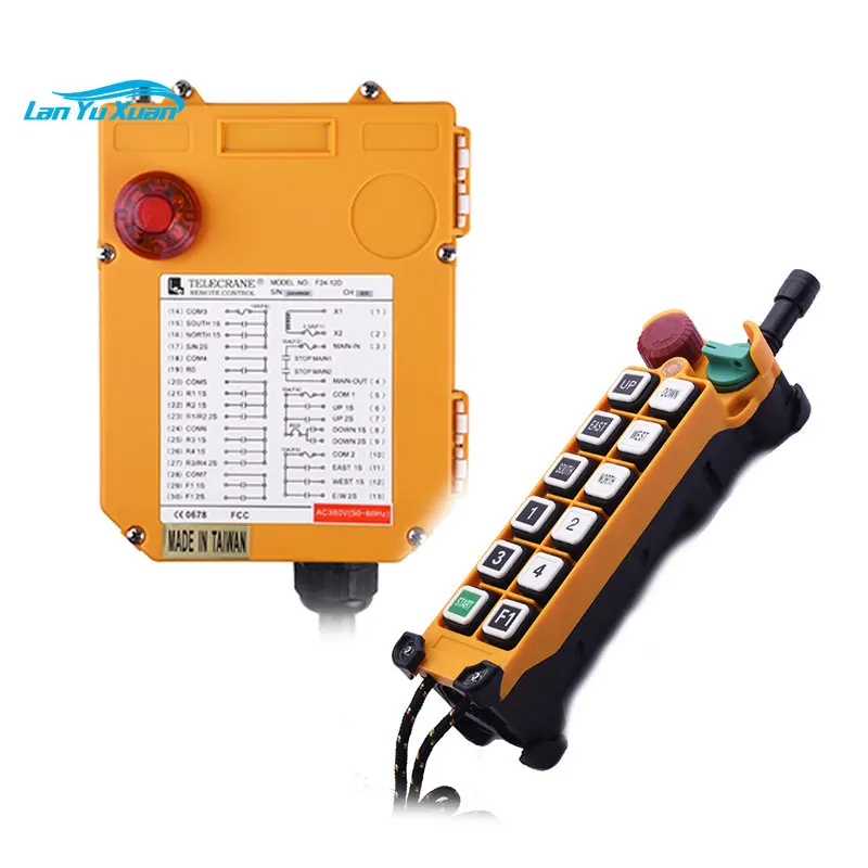 

Hot Sale 12direction Industrial Remote Control Switch For Overhead Crane And Electric Hoist Button Radio Wireless Remote Control