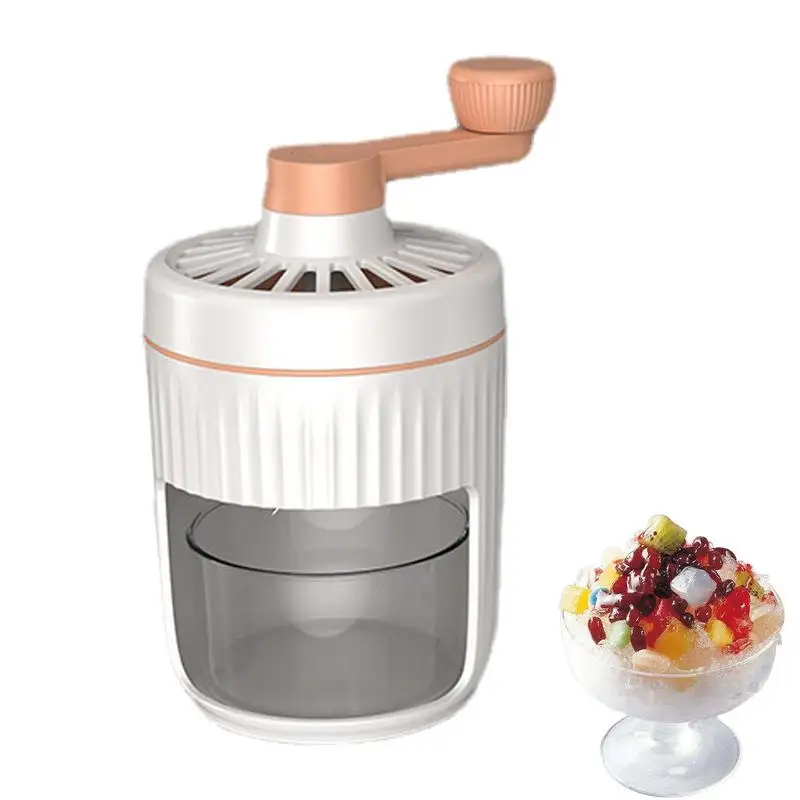 

Hand Crank Ice Crusher Manual Ice Shaver Hand Machine Portable Snow Cone Machine Detachable Manual Mini Ice Crusher For Offices