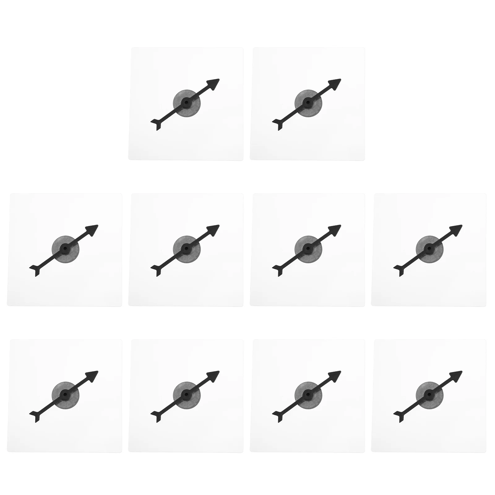 

10 Pcs Turntable Transparent Game Child Plastic Playes DIY Accessory Desktop Arrow Toy