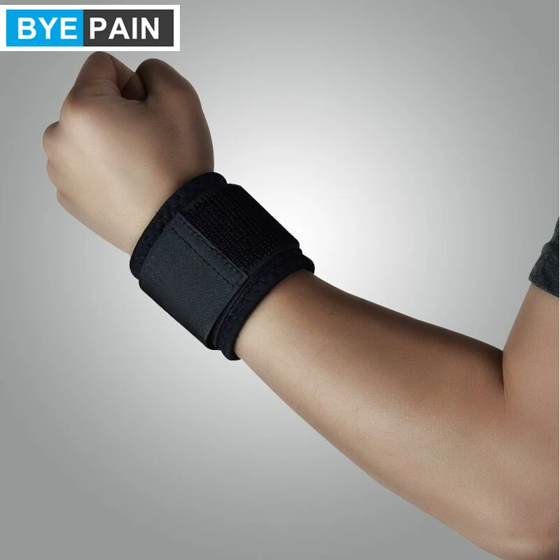 

1 пара BYEPAIN фиксатор для запястья дышащий неопреновый ремешок компрессионная подушка для тренировки запястья боль растяжение тендонит
