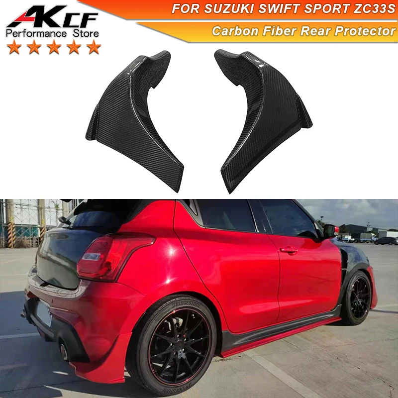 

Carbon Fiber Rear Bumper Diffuser For Suzuki SWIFT Sport ZC33S Rear Bumper Splitter Lip Diffuser Cover Trim 2019-2021
