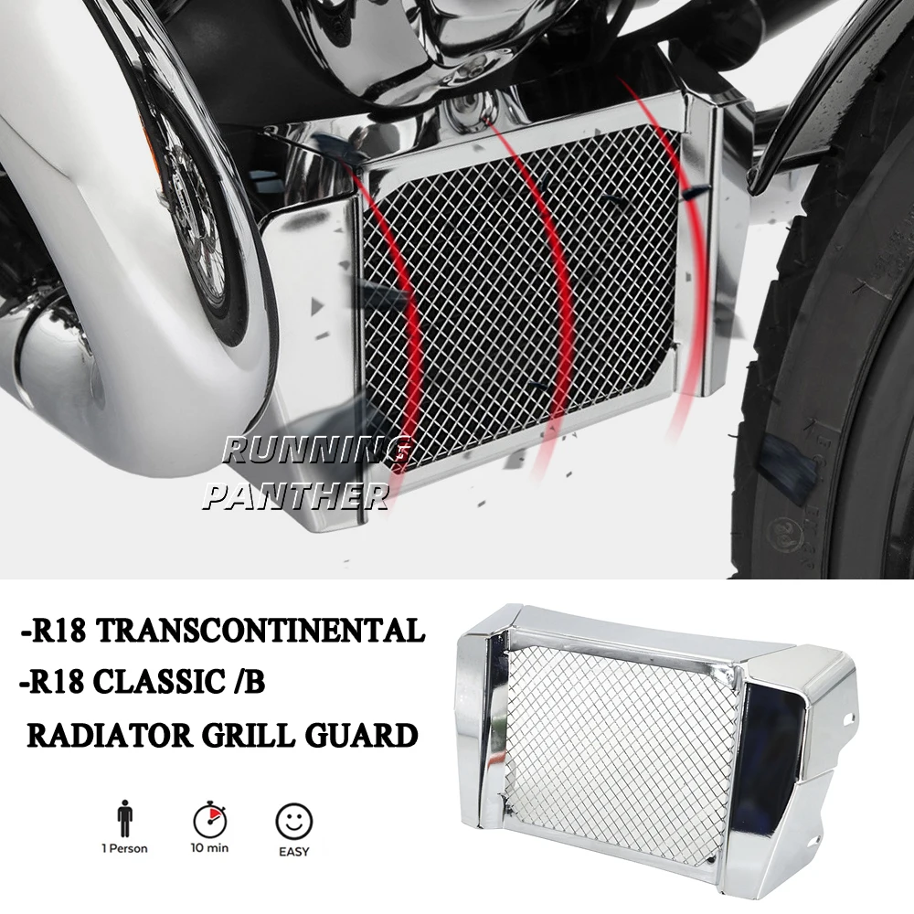 

For BMW R18/B R18 Transcontinental R18 Classic R18 Motorcycle Radiator Grill Oil Cooler Protection Guard Lower Radiator Cover
