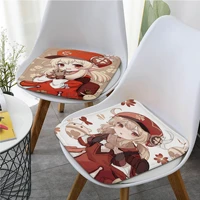 genshin impact klee square seat cushion office dining stool pad sponge sofa mat non slip seat mat