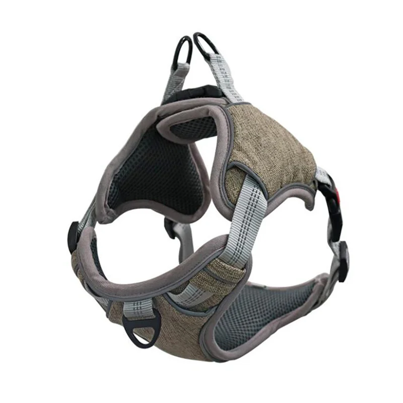 

New Pet Dog Harness Vest Soft lining Adjustable Reflective Medium Large Dog Harness Collar breathable Walking Training Harness