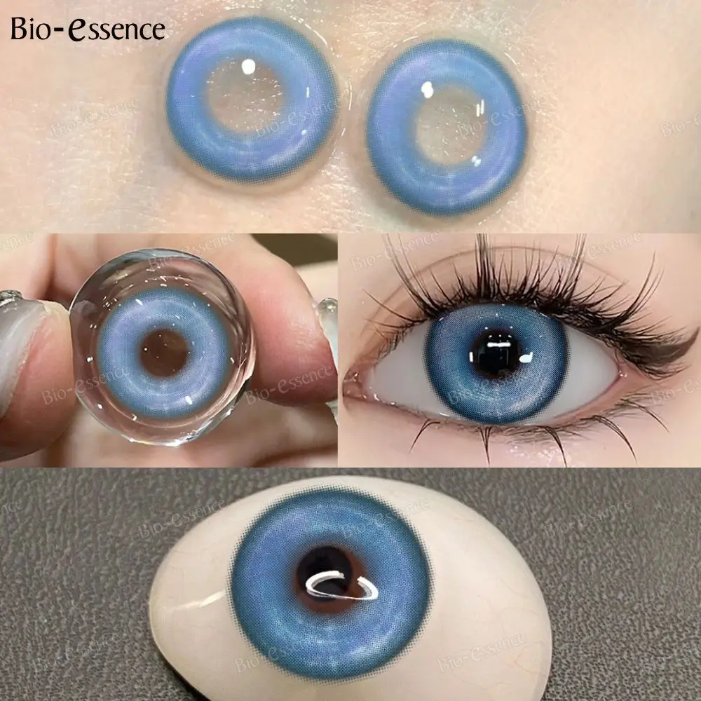 Bio-essence 1 пара модных макияжа Красота Синие контактные линзы Серия KOI Фиолетовые