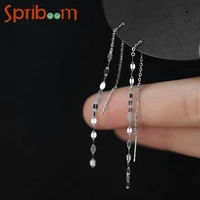 chain tassel stud earrings fashion gold silver color o shape chains earring minimalism jewelry aesthetic accessories girls gifts