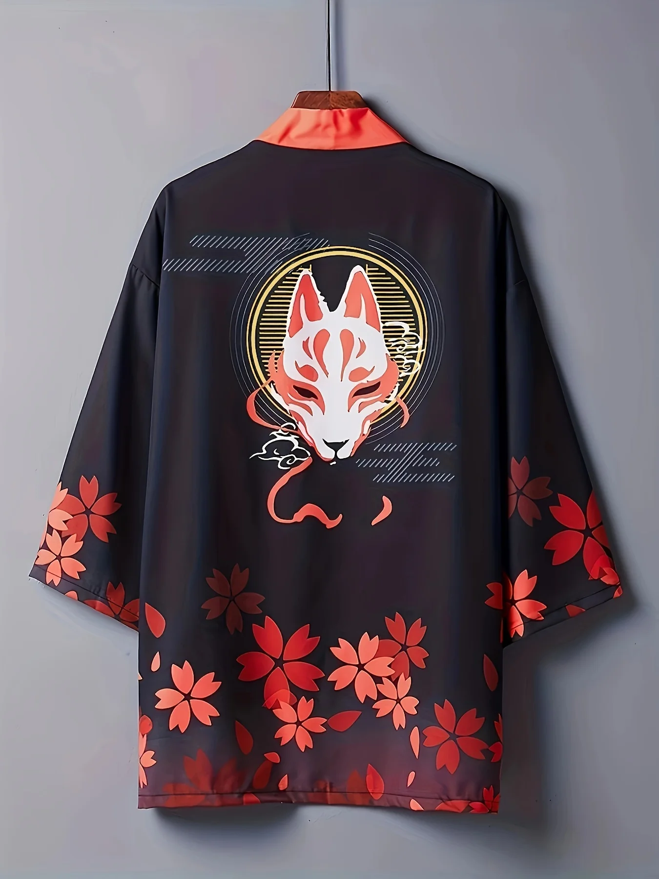 Кимоно для косплея в китайском стиле Yonji Yukata Haori с изображением древней лисы