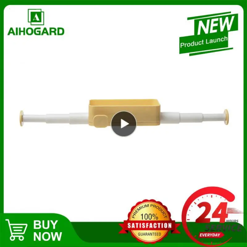 

Multifunctional Collapsible Storage Rack Free Punching And Pasting Wall-mounted Retractable Storage Rack Balcony Hanger Hook