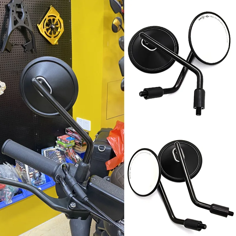 

Universal 10mm Retro Adjustable Black Round Motorcycle Scooter Mirror For YAMAHA MT-01 MT-03 MT-07 MT-09 FZ-07 FZ-09 MT-10 MT-25