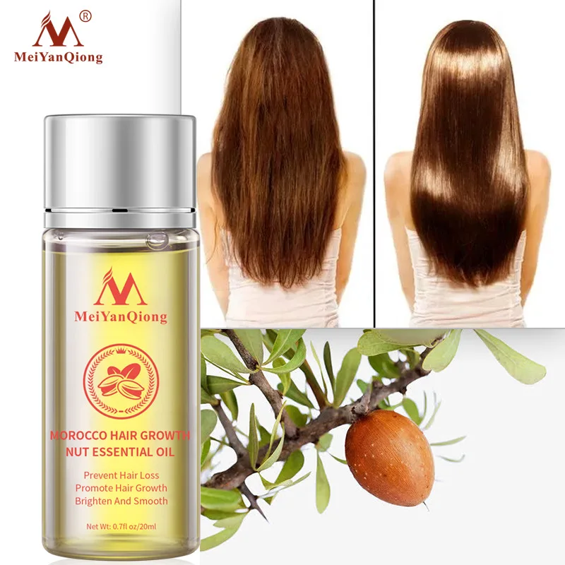 

Moroccan Hair Growth Essential Oil Hair Loss Treatment Prevent Dry Frizz Repair Damaged Serum Nourishing Hair Root Care Products