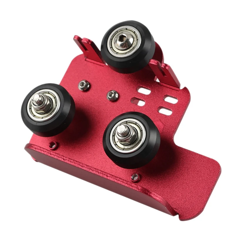 

3Dman Extruder Back Support Plate With 3Pcs 2020V POM Pulley For 3D Printer Ender 3 CR-10 PRO Series