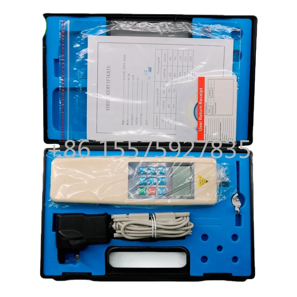 

HF-2000 Digital Push Pull Force Gauge HF-2K External Sensor 2000N/200KG/440LB