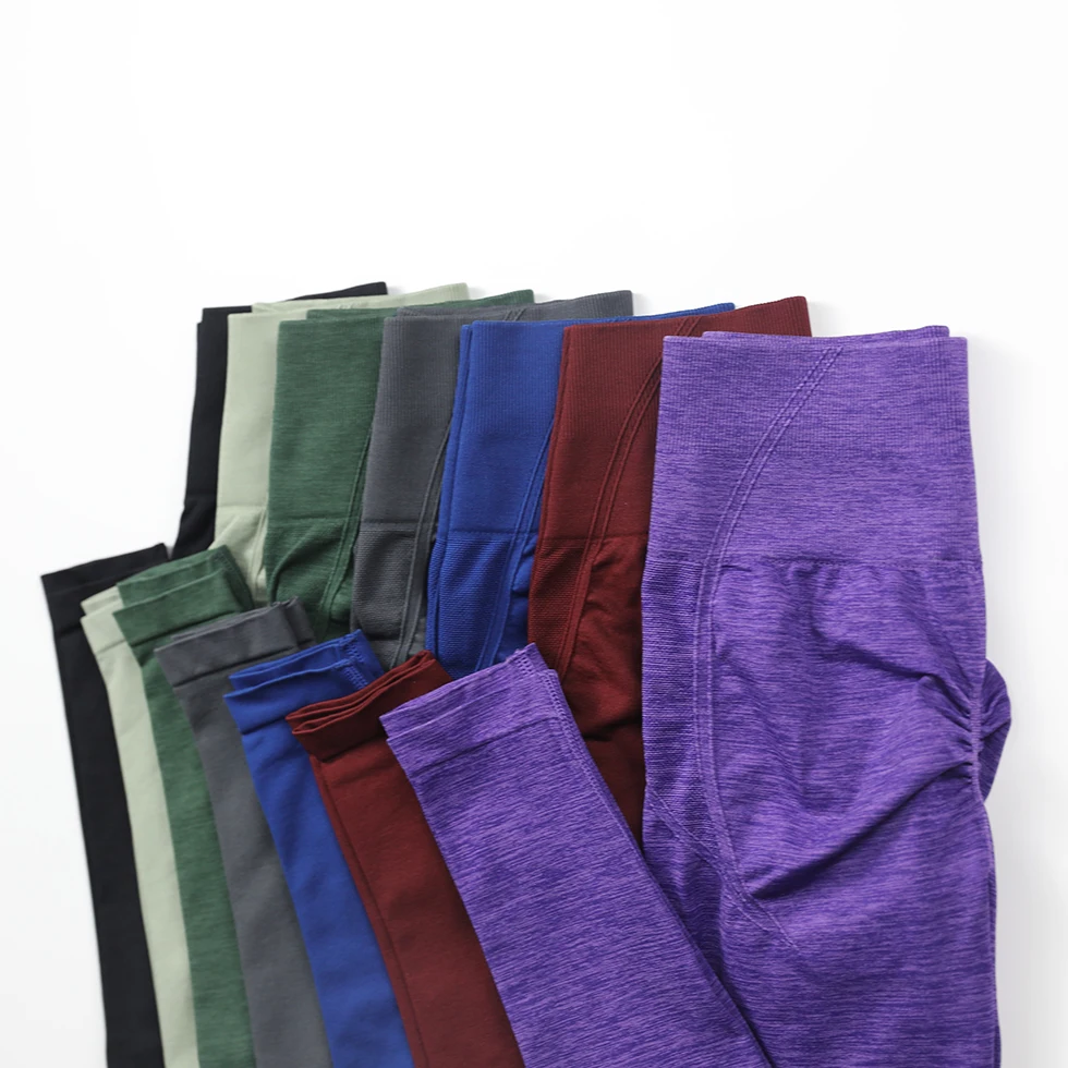 Effortless Seamless Leggings Scrunch Butt Lift Yoga Pants High Waist Gym Fitness Legging Booty Push Up Workout Training Tights