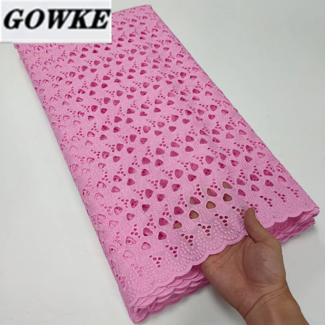 

Baby Pink French Dry Cotton Lace Fabric 2022 High Quality Lace Swiss Voile Lace In Switzerland Nigerian For Bridal Dress Sewing