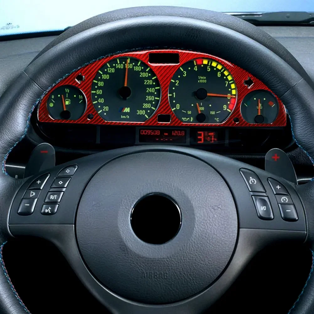 

Волоконная декоративная рамка для автомобильной приборной панели, наклейки на приборную панель, отделка для BMW E46 M3 1998-2005, аксессуары для интерьера