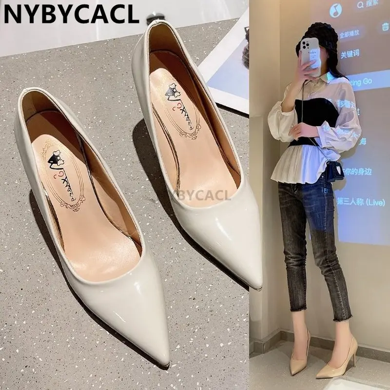 

New 2023 Bed High Heels Fun One-time Sexy High Heels Bed Foot Fetish Alternative Passion Sexy Classic Black Pu Leather Night