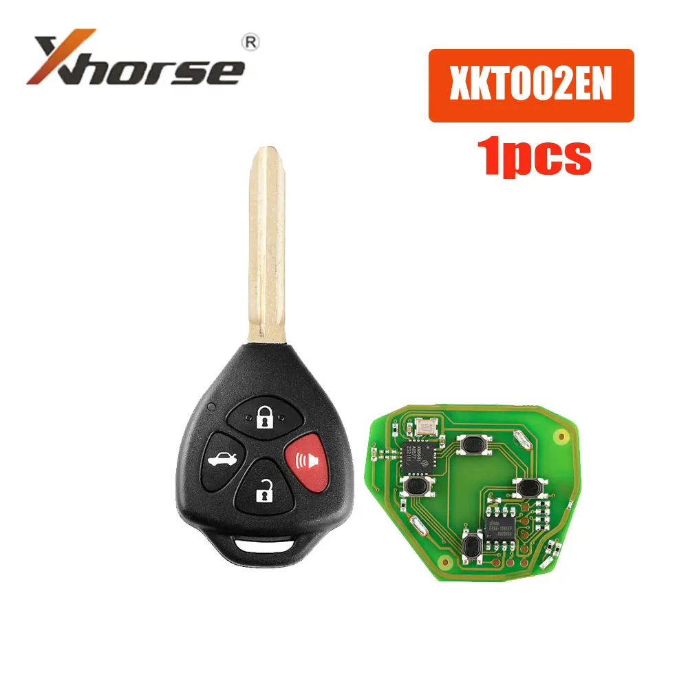 

1PCS/LOT Xhorse XKTO02EN Wire Car Remote Key 4 Bottons Car Keys for Toyota VVDI2 Xhorse VVDI Tool Univeral Remote Control Key
