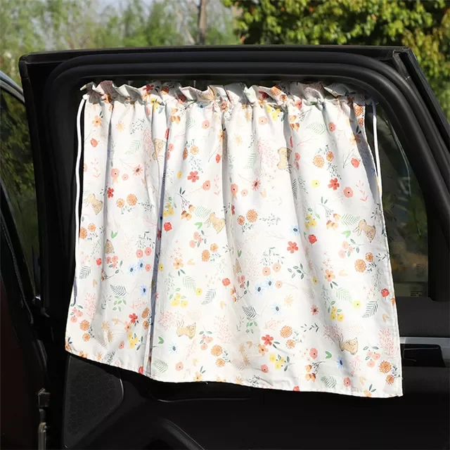 

Suction cup Curtain In The Car Window Sunshade Cover Cartoon Universal Side Window Sunshade UV Protection For Kid Baby Children