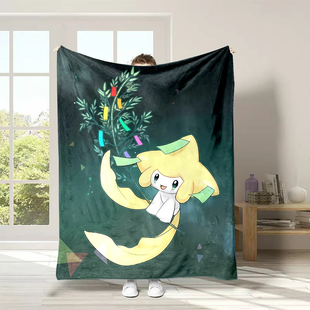 Мягкое пушистое одеяло с принтом Покемон джирачи покрывало для сна в воздушном