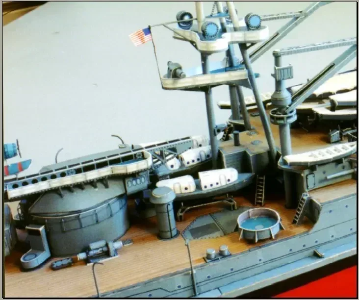 1:250 Американская Аризона BB-39 версия бумажная модель ремесло забавная DIY лодка