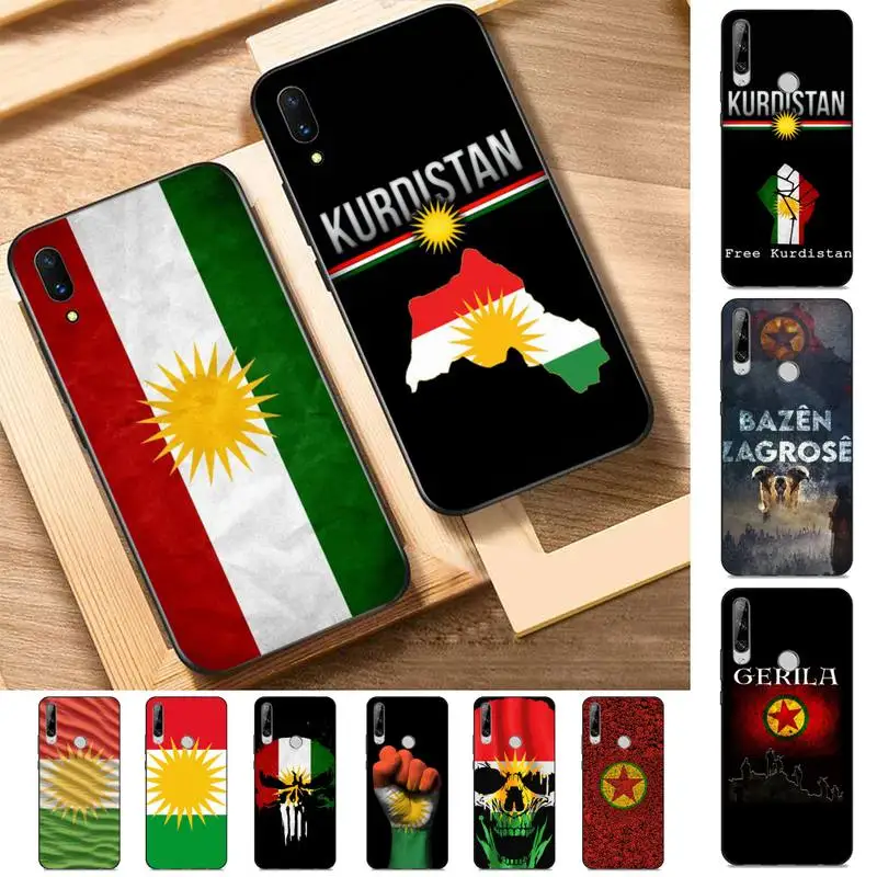 

Kurdistan Flag Phone Case for Huawei Y 6 9 7 5 8s prime 2019 2018 enjoy 7 plus