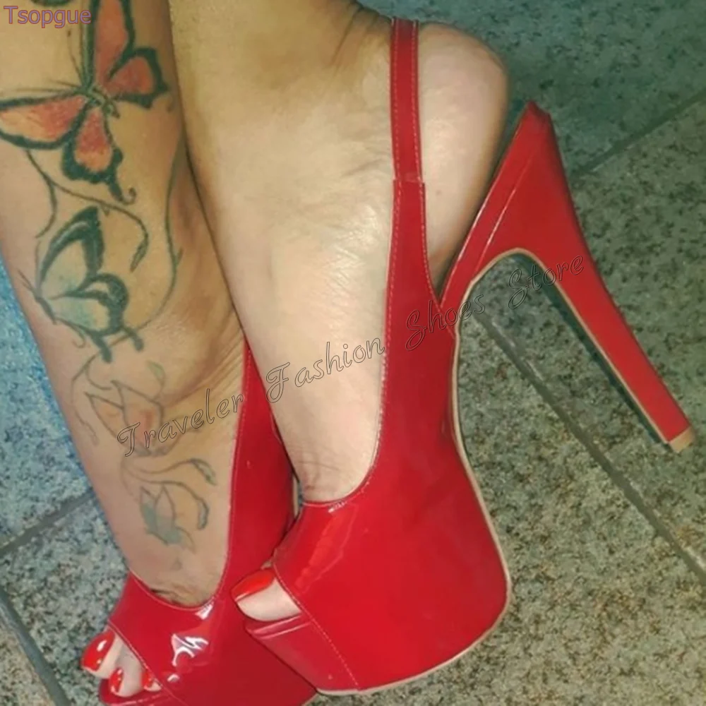 Туфли-лодочки женские на высокой шпильке матовые кожаные туфли платформе с