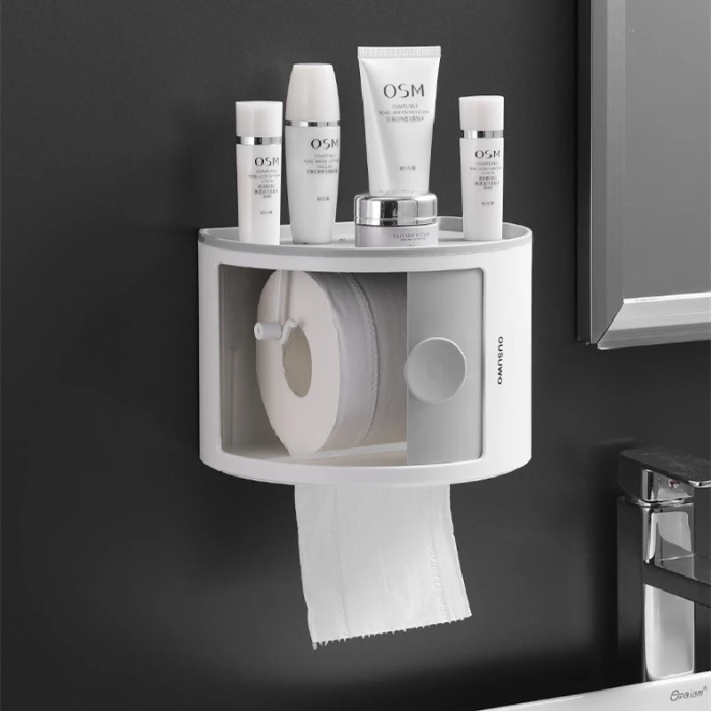 

Многофункциональная настенная коробка для салфеток, Штабелируемая раздвижная дверь, водонепроницаемые аксессуары для домашнего органайз...