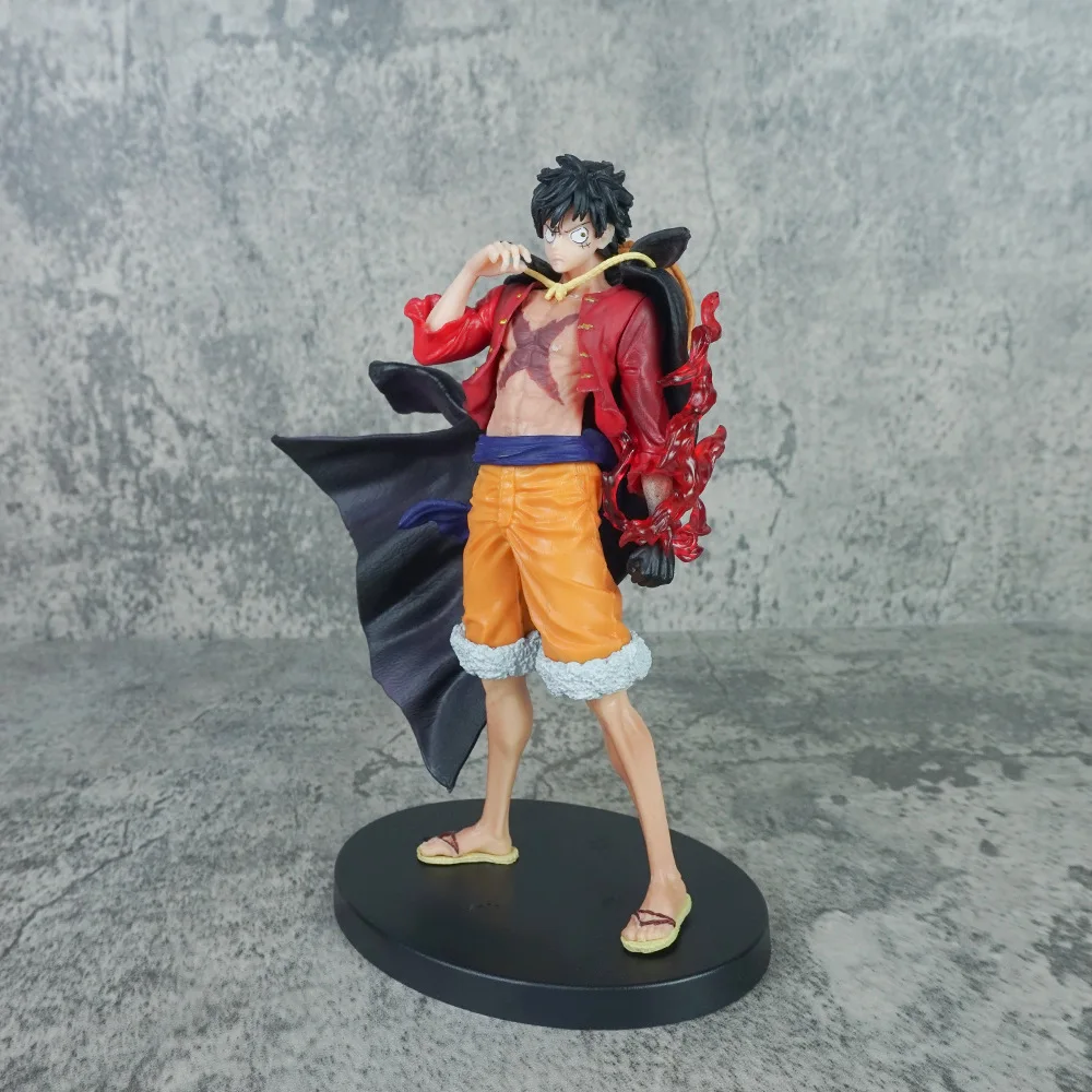 Фото 17 см аниме One Piece Luffy фигурка Kaidou Дуэль голова меняющая Обезьяна D. Игрушечная модель Luffy, подарок, стоящая позиция, Коллекционная ПВХ №2