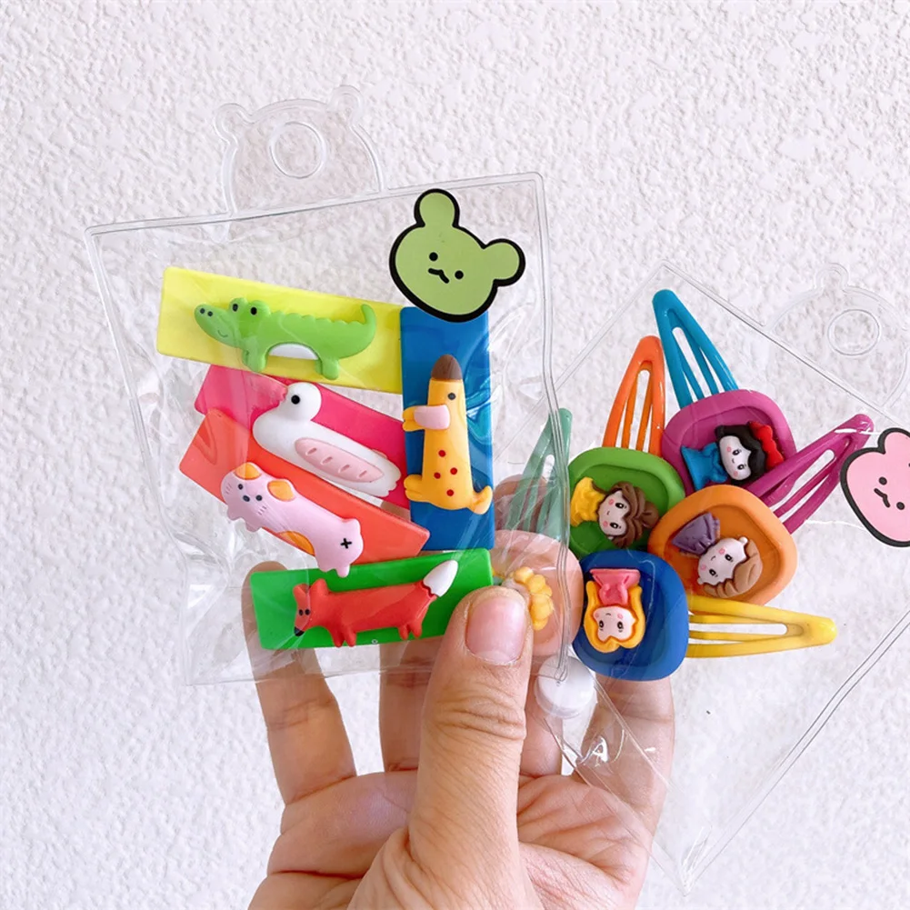 Детская заколка для волос с милыми животными фруктами 5 шт./компл. детская