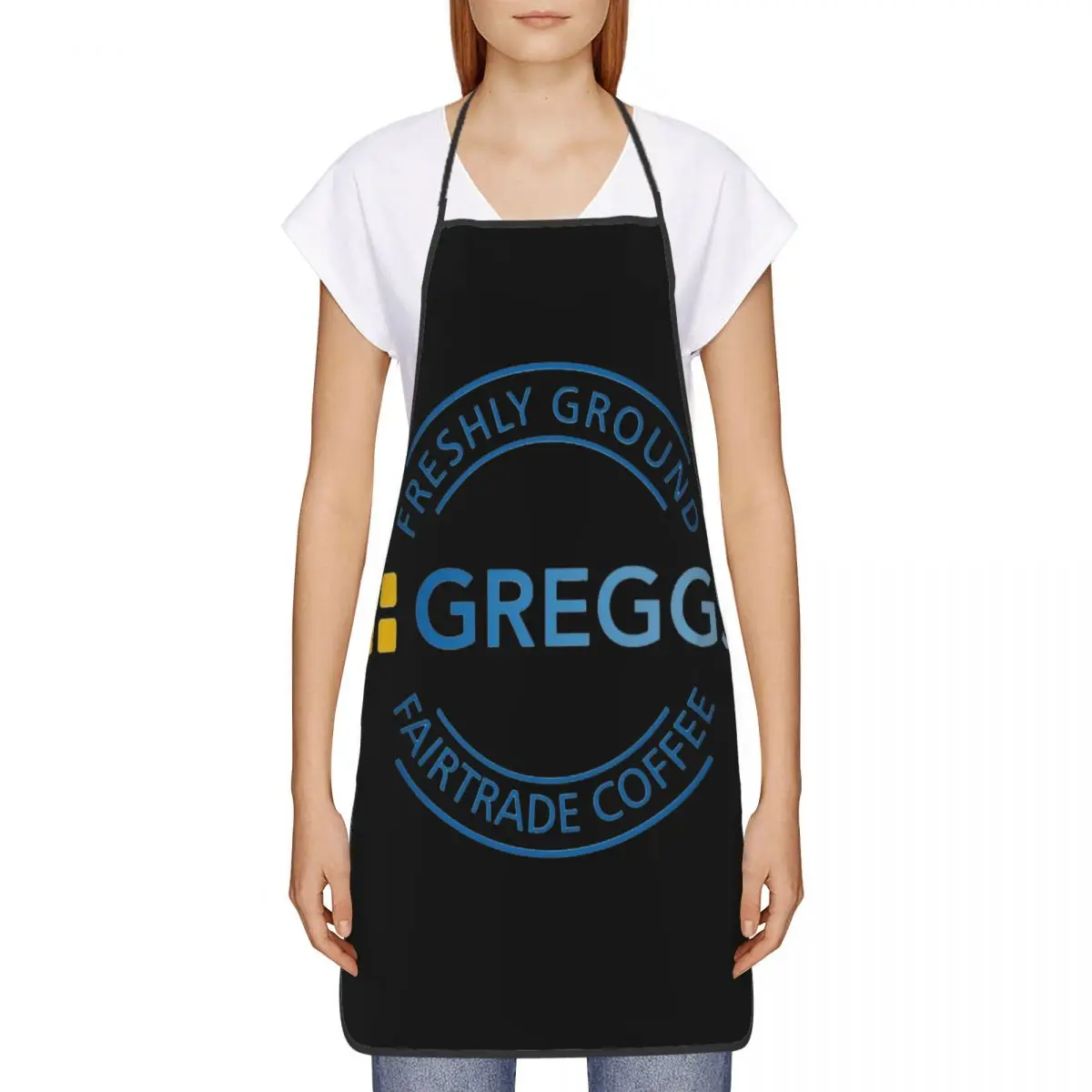 Трендовый водонепроницаемый нагрудник с логотипом Greggs для кухни фартук уборки