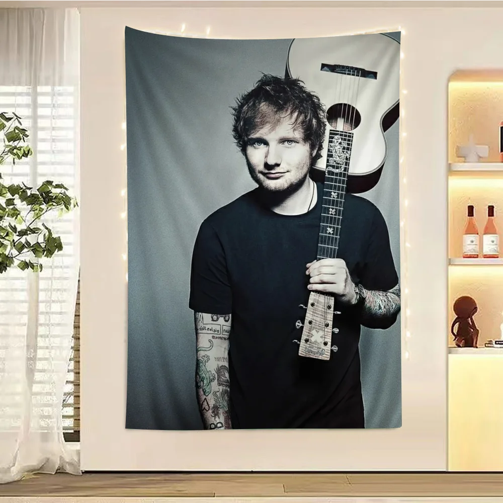 Певец E-Ed S-Sheeran Hippie настенные подвесные гобелены для гостиной дома и общежития