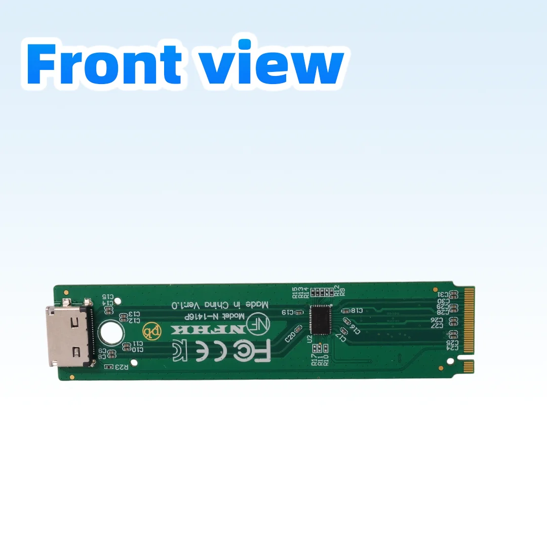 Фото Адаптер NVMe M.2 к Oculink SFF-8612 с усилением сигнала ревердера для SSD PCIe NVMe M.2 NGFF №2